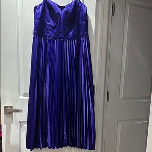 Elegant City Chic Purple Strapless Dress